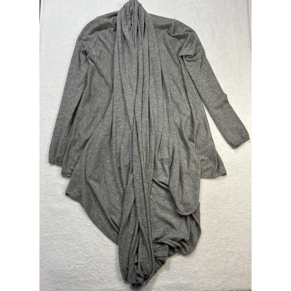 Alice + Olivia Womens Size M Gray Wool Cashmere Blend Wrap Cardigan Sweater (M8)
